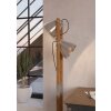 CAWTON Lampadaire Luminaires Eglo Brun, Acier brossé, 2 lumières