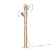 CAWTON Lampadaire Luminaires Eglo Brun, Acier brossé, 2 lumières
