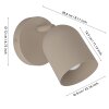 TILSTON Spot de plafond, Applique murale Luminaires Eglo Sable, 1 lumière