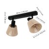 SEAGARD Plafonnier, Spot de plafond Luminaires Eglo Noir, 2 lumières