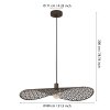 SWABY Suspension Luminaires Eglo Bronze, 1 lumière