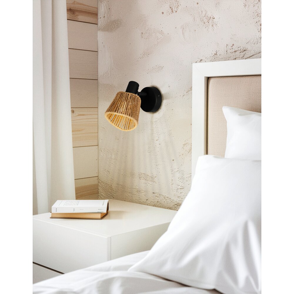 KEELBY Spot de plafond, Applique murale Luminaires Eglo Noir, 1 lumière main product photo