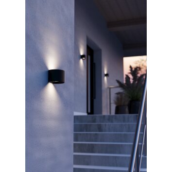 EGLO Applique murale Luminaires Eglo LED Noir, 2 lumières
