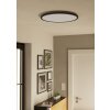 ROVITO Plafonnier Luminaires Eglo LED Noir, Changeur de couleurs