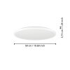 ROVITO Plafonnier Luminaires Eglo LED Blanc, Changeur de couleurs