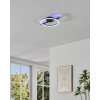 AMANDOLO Plafonnier Luminaires Eglo LED Noir, Télécommandes, Changeur de couleurs