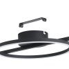 AMANDOLO Plafonnier Luminaires Eglo LED Noir, Télécommandes, Changeur de couleurs