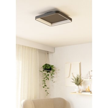 LORETELLO Plafonnier, Applique murale / Plafonnier Luminaires Eglo LED Noir, Télécommandes