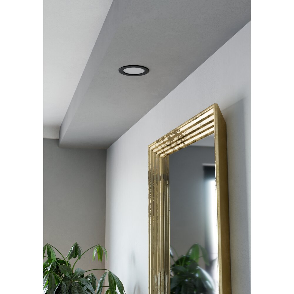 EGLO Spot encastrable Luminaires Eglo LED Noir, Changeur de couleurs main product photo
