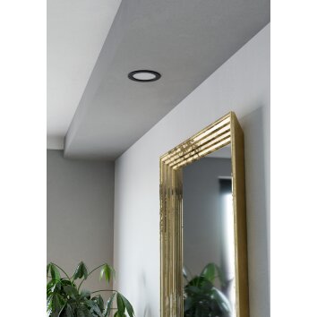 EGLO Spot encastrable Luminaires Eglo LED Noir, Changeur de couleurs EGLO Spot encastrable Luminaires Eglo LED Noir, Changeur de couleurs