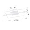 AMANDOLO Plafonnier Luminaires Eglo LED Blanc, Télécommandes, Changeur de couleurs
