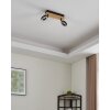 RIELVES Plafonnier, Spot de plafond Luminaires Eglo LED Brun, Noir
