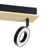 RIELVES Plafonnier, Spot de plafond Luminaires Eglo LED Brun, Noir
