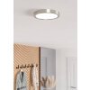 EGLO Plafonnier Luminaires Eglo LED Nickel mat, Changeur de couleurs