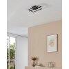 AMANDOLO Plafonnier Luminaires Eglo LED Noir, Télécommandes, Changeur de couleurs