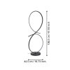 SERPINS Lampadaire Luminaires Eglo LED Noir