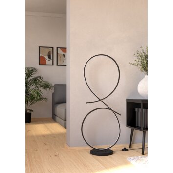 SERPINS Lampadaire Luminaires Eglo LED Noir