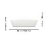 ROVITO Plafonnier Luminaires Eglo LED Blanc, Changeur de couleurs