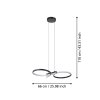 SERPINS Suspension Luminaires Eglo LED Noir