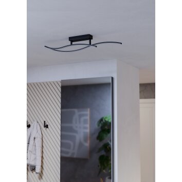GRISOLIA Plafonnier Luminaires Eglo LED Noir