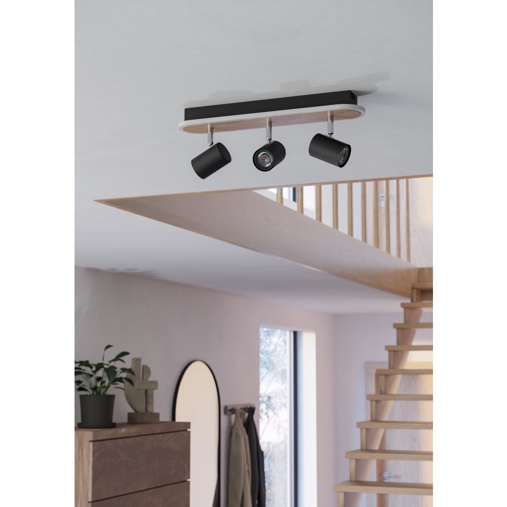 RIMBOCCHI Plafonnier, Spot de plafond Luminaires Eglo LED Brun, Noir main product photo