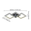 CALLIERA Plafonnier Luminaires Eglo LED Laiton, Noir
