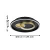 TIRIOLO Plafonnier, Applique murale / Plafonnier Luminaires Eglo LED Or, Noir