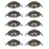 GEDREZ Spot encastrable Luminaires Eglo LED Nickel mat, Changeur de couleurs