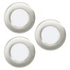 EGLO Spot encastrable Luminaires Eglo LED Nickel mat, Changeur de couleurs
