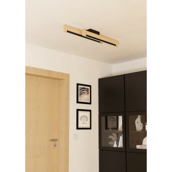 CAMACHO Plafonnier Luminaires Eglo LED Brun, Noir