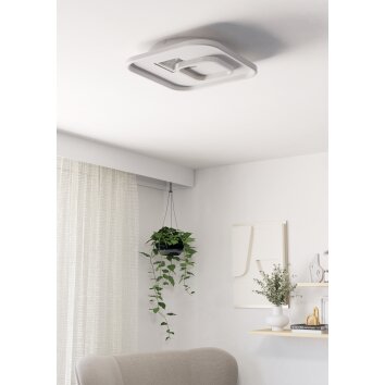 TIRIOLO Plafonnier, Applique murale / Plafonnier Luminaires Eglo LED Argenté, Blanc