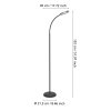 LAURO Lampadaire Luminaires Eglo LED Noir