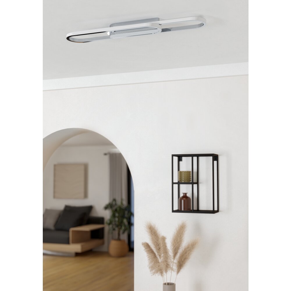 CONIVARENA Plafonnier Luminaires Eglo LED Chrome, Changeur de couleurs main product photo