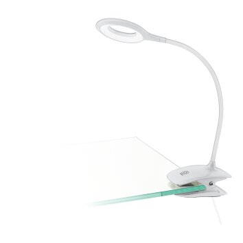 CABADO Lampe à clip Luminaires Eglo LED Blanc, Télécommandes