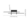TREPILIANO Plafonnier Luminaires Eglo LED Noir