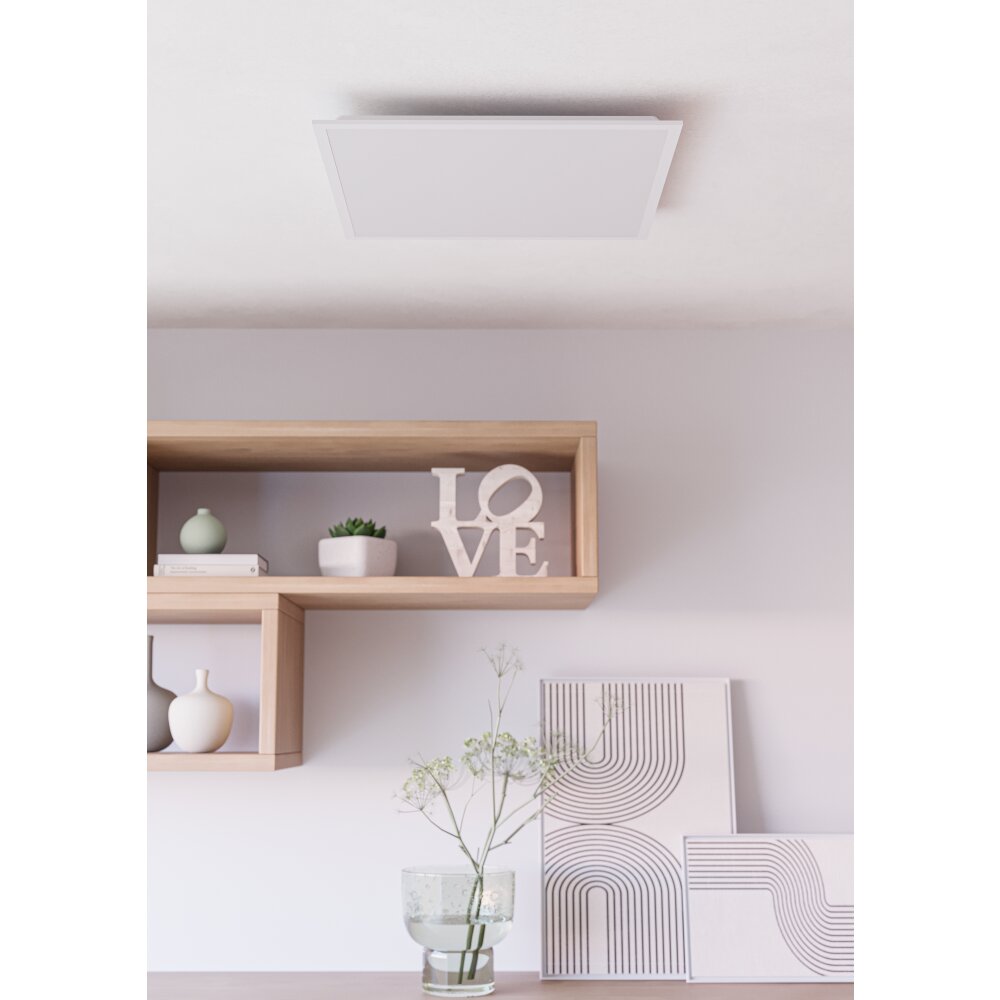 MORADILLO-R Plafonnier Luminaires Eglo LED Blanc, Télécommandes main product photo