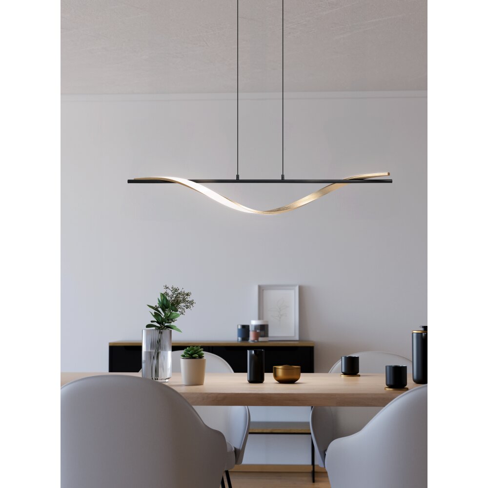 CONAPRATO Suspension Luminaires Eglo LED Laiton, Noir main product photo