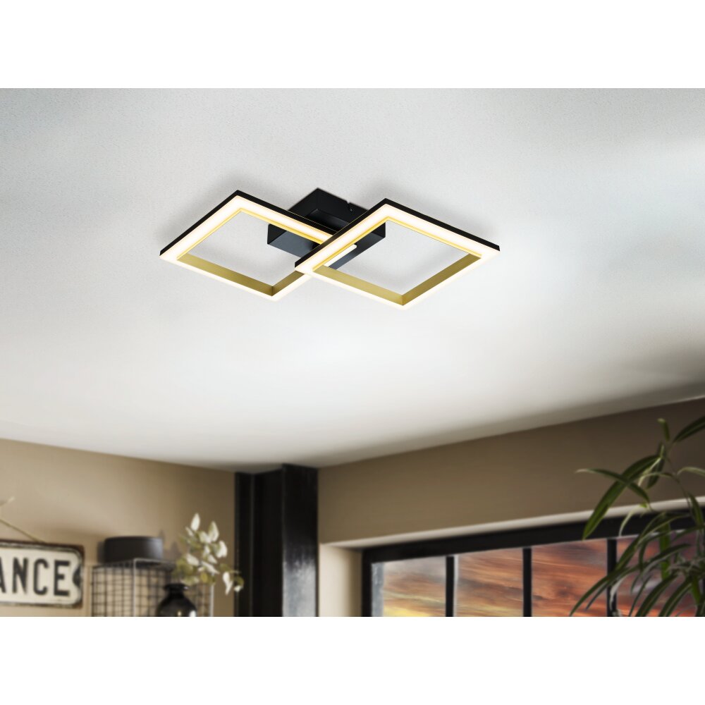 CALLIERA Plafonnier Luminaires Eglo LED Laiton, Noir main product photo