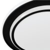 MOSCHETTA Plafonnier Luminaires Eglo LED Noir, Changeur de couleurs