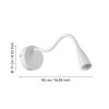 OLIVANDINO Applique murale Luminaires Eglo LED Blanc
