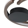 MEZZOMONTE Plafonnier Luminaires Eglo LED Bronze, Noir, Télécommandes