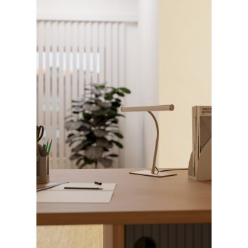 RICCIONE Lampe à poser Luminaires Eglo LED Nickel mat