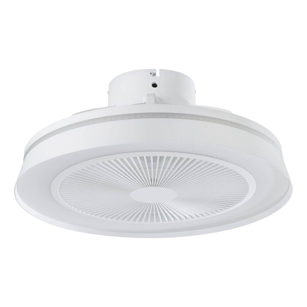 mit Ventilateur de plafond lumineux Luminaires Eglo LED blanc mat, Télécommandes, Changeur de couleurs main product photo