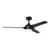 ORCUTT Ventilateur de plafond lumineux Luminaires Eglo LED Noir, Télécommandes