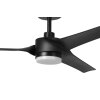 ORCUTT Ventilateur de plafond lumineux Luminaires Eglo LED Noir, Télécommandes