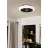 mit Ventilateur de plafond lumineux Luminaires Eglo LED Noir, Blanc, Télécommandes