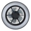 mit Ventilateur de plafond lumineux Luminaires Eglo LED Noir, Télécommandes, Changeur de couleurs