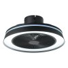 mit Ventilateur de plafond lumineux Luminaires Eglo LED Noir, Télécommandes, Changeur de couleurs