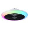 mit Ventilateur de plafond lumineux Luminaires Eglo LED Noir, Blanc, Télécommandes, Changeur de couleurs