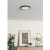 6-Z Plafonnier Luminaires Eglo LED Noir, Changeur de couleurs